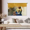 MuchoWow® Wandteppich Wandbehang Milchmädchen - Gold - Produktbild-Vorschau 2