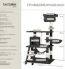 tectake® Kratzbaum Stokeley 141 cm inklusive Spielkordel Produktbild-Vorschau 5