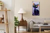 Wohnzimmer-Bild Leinwand Uhr Geräuschlos 30x60 Abstraktes Produktbild-Vorschau 3