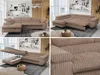 Ecksofa Sofa Braun, Wohnlandschaft L-Form mit Produktbild-Vorschau 2