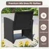 COSTWAY Polyrattan Gartenmöbel Set, Outdoor Lounge Möbel, Produktbild-Vorschau 6