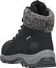 A black winter boot with a grey knitted cuff. Anteprima dell’immagine prodotto