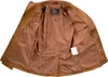 Herren Ledersakko Lederblazer Blazer Mantel Braun Vintage Produktbild-Vorschau 3