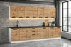 ULWEHOME | Küchenzeile 260 cm Eiche Wotan, Küchenmöbel-Set Produktbild-Vorschau 4
