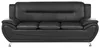 BELIANI 6-Sitzer Sofa Set Schwarz Kunstleder Lederoptik Produktbild-Vorschau 6