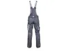 A pair of dark gray work overalls shown from the back against a white background. Náhled obrázku produktu