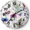 Wanduhr - Rund - Glasuhr - Blume Wiese Natur - 40x40cm - Produktbild-Vorschau 1