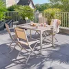 Gartentisch "evasion" holzoptik leinen & ton 4-sitzer lates Produktbild-Vorschau 5