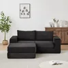 Modulares Cord-Schlafsofa 2-in-1, Corduroy Sofa mit Hocker Produktbild-Vorschau 14