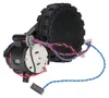 A robotic vacuum cleaner drive wheel and motor assembly with wiring. Produktbild-Vorschau