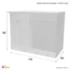 Flex Well Eckunterschrank Santo BxTxH 110 x 60 x 86 cm Produktbild-Vorschau 5
