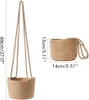 2PCS Panier à plantes tressé Pots à plantes suspendus Voir les images du produit 1