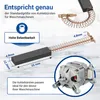 2x Kohlen passend wie BOSCH 00154740 4,8mm AMP Kohlebürsten Produktbild-Vorschau 3