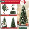 XMTECH 180 cm premium kerstboom, kunstmatige kerstboom met Productafbeelding-voorbeeld 3
