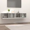 vidaXL TV-Schränke 2 Stk. Betongrau 80x30x30 cm Produktbild-Vorschau 3