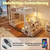 MODFU Patrová postel 90 × 200, postel pro mládež s LED Náhled obrázku produktu 4