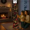 Pop Up Weihnachtsbaum 150 cm Rot Künstlicher Tannenbaum mit Produktbild-Vorschau 7