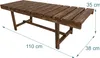 Relaxdays Gartenbank, 2-Sitzer, Terrasse, Balkon, ohne Produktbild-Vorschau 4