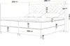 GrainGold Boxspringbett Bergamo 200x200 - Bett mit Matratze Produktbild-Vorschau 7