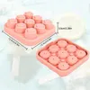 Silikon Eiswürfelform Rose 9 Fächer mit Deckel, Produktbild-Vorschau 2