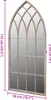 vidaXL Specchio da giardino rustico ad arco 50×115 cm per Anteprima dell’immagine prodotto 3