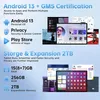 Marketing image showcasing tablet features and specifications. Produktbild-Vorschau