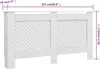 vidaXL Heizkörperabdeckung Weiß 152x19x81,5 cm MDF Produktbild-Vorschau 16