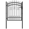 vidaXL Gartentor KAMPEN mit Speerspitze Schwarz 103 x 125 Produktbild-Vorschau 1