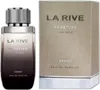 A bottle of LA RIVE Prestige Brown The Men Eau de Parfum and its packaging. Voir les images du produit