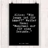 Mr. & Mrs. Panda Bild Alice: "Wie lange ist... DIN A4 - Produktbild-Vorschau 2