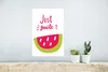MuchoWow® Poster Illustration mit dem Zitat "Just smile" Produktbild-Vorschau 5