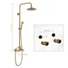 Homelody Duschsystem Retro Messing Duscharmatur Set Antik Produktbild-Vorschau 14