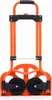 A product shot of an orange and black foldable hand truck. Náhled obrázku produktu
