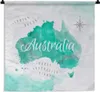 MuchoWow® Wandteppich Wandbehang Weltkarte - Australien - Produktbild-Vorschau 1