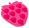 HOMLA ICE SUMMER Eiswürfelbehälter Erdbeere rosa 19x14 cm Produktbild-Vorschau 2
