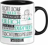 Tischtennisspielerin Geschenk Becher Tasse Gott Schuf Alle Produktbild-Vorschau 1