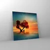 Bilder auf glas - See Natur Nacht - 70x70cm - Glasbilder - Produktbild-Vorschau 4