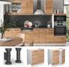 Spülenunterschrank Vicco Fame-Line Goldkraft Eiche 80 cm Produktbild-Vorschau 4