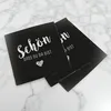 itenga 40x Serviette Schön dass du da bist - SCHWARZ - Produktbild-Vorschau 5