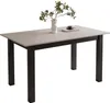 A dining table with a vase of plants and a book on it, set against a white background. Produktbild-Vorschau