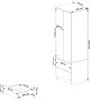 Šatní skříň se šuplíky 60 cm WREN - dub craft Náhled obrázku produktu 5