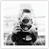Poster - Poster ohne Rahmen - Fotograf Schwarzweiß Doppel - Produktbild-Vorschau 1