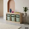 sweeek - Kinder-Aufbewahrungsmöbel mit Holzdekor und 6 Produktbild-Vorschau 4