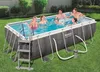 Piscina con struttura rettangolare rattan 4.04m x 2.01m x Anteprima dell’immagine prodotto 16