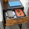 Comodino Relaxdays con cassetto, L x P x A: 60,5 x 40 x Anteprima dell’immagine prodotto 3