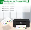 A printer is shown on a wooden surface with charts and graphs printed on paper. Produktbild-Vorschau