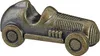 A close-up, isolated shot of a Monopoly game token shaped like a vintage race car. Produktbild-Vorschau
