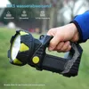 LED-Scheinwerfer, wiederaufladbare Taschenlampe, 90° Produktbild-Vorschau 3