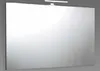 Badspiegel 120x60 mit LED Spiegelaufsteckleuchte Produktbild-Vorschau 3