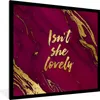 MuchoWow® Gerahmtes Poster Wunderschön - Gold - Rosa - Produktbild-Vorschau 1